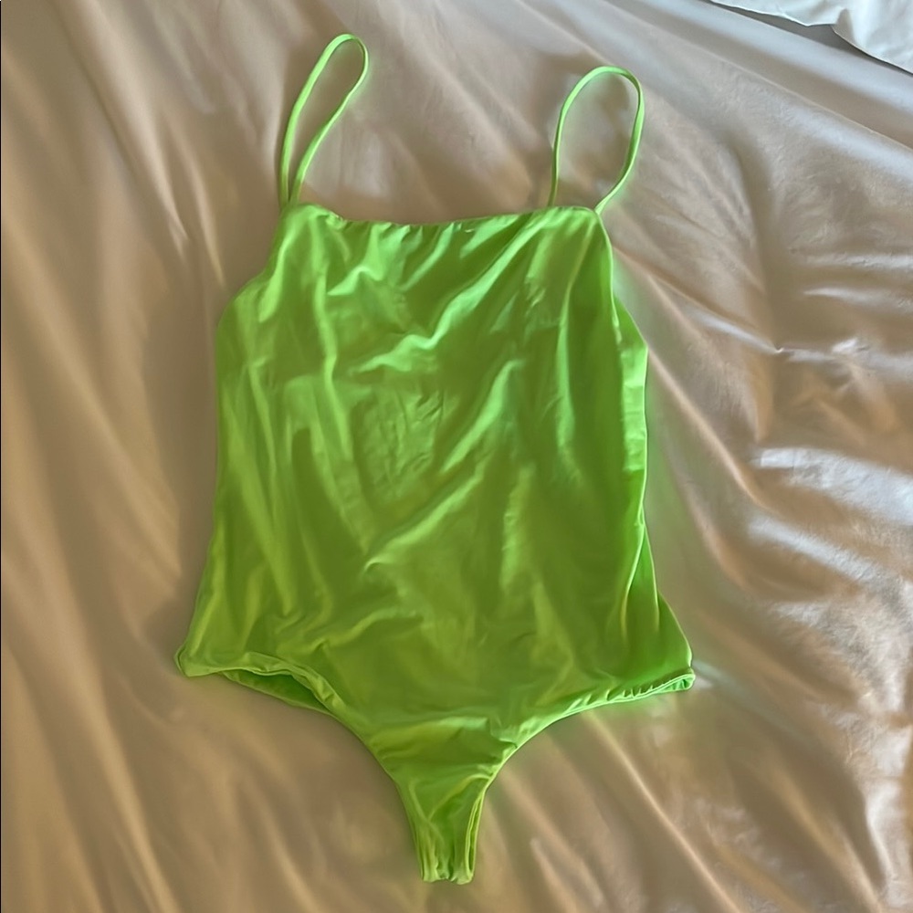 Vibrant Neon Green Bodysuit